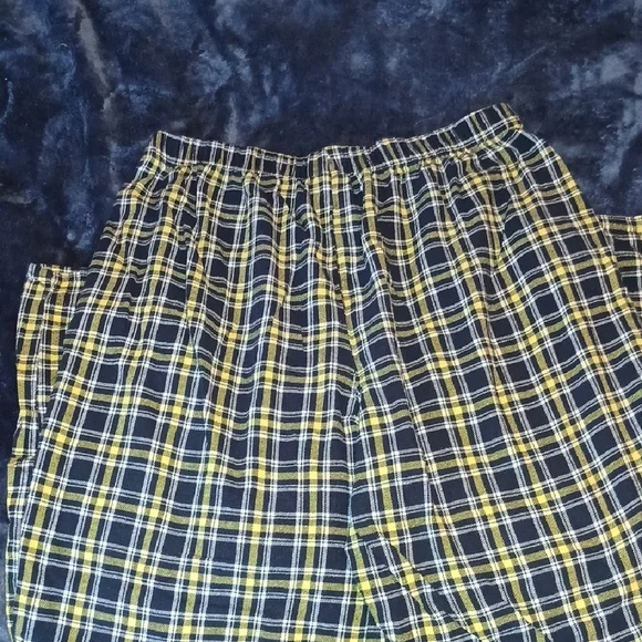 Reebok Pittsburgh Steelers NFL Team Apparel Plaid Pajama Pants - Black & Yellow - Picture 6 of 6